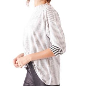 NWT Free People Be Free Mock Neck Stripe Tunic